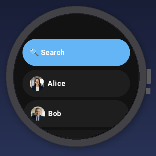 Search contacts